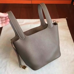 Replica Hermes Taupe Picotin Lock 22 Bag