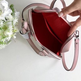 Replica Louis Vuitton Pale Pink Red White Stripe Alma BB