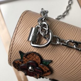 Replica Louis Vuitton Beige Floral Twist MM