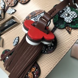 Replica Louis Vuitton Beige Floral Twist MM