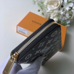 Replica Louis Vuitton Black White Monogram Character Zippy Wallet