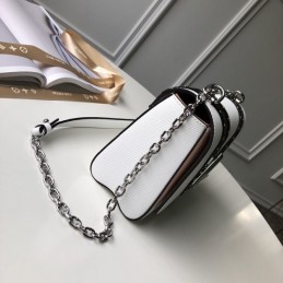 Replica Louis Vuitton White Black Stripe Twist MM