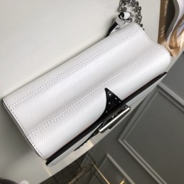 Replica Louis Vuitton White Black Stripe Twist MM