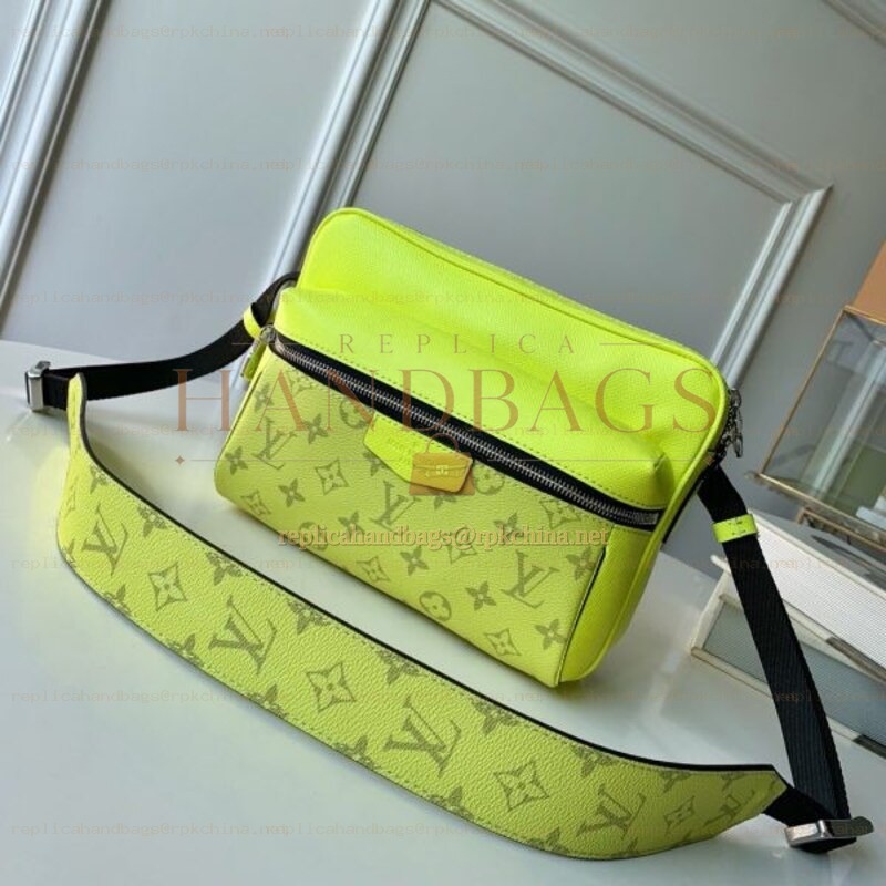 Replica Louis Vuitton Neon Yellow Monogram Outdoor Messenger