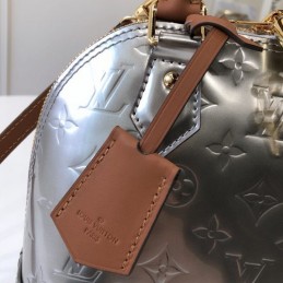Replica Louis Vuitton Silver Metallic Monogram Alma BB