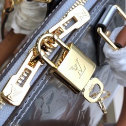 Replica Louis Vuitton Silver Metallic Monogram Alma BB