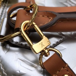 Replica Louis Vuitton Silver Metallic Monogram Alma BB