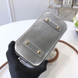 Replica Louis Vuitton Silver Metallic Monogram Alma BB