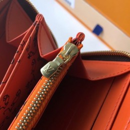 Replica Louis Vuitton Black Red Monogram Character Zippy Wallet