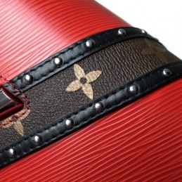 Replica Louis Vuitton Red Black Stripe Twist MM