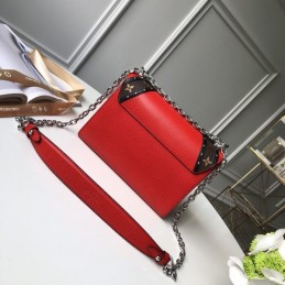 Replica Louis Vuitton Red Black Stripe Twist MM