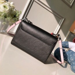 Replica Louis Vuitton Black Chain Detail Twist MM