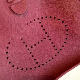 Replica Hermes Burgundy Evelyne 29 Bag