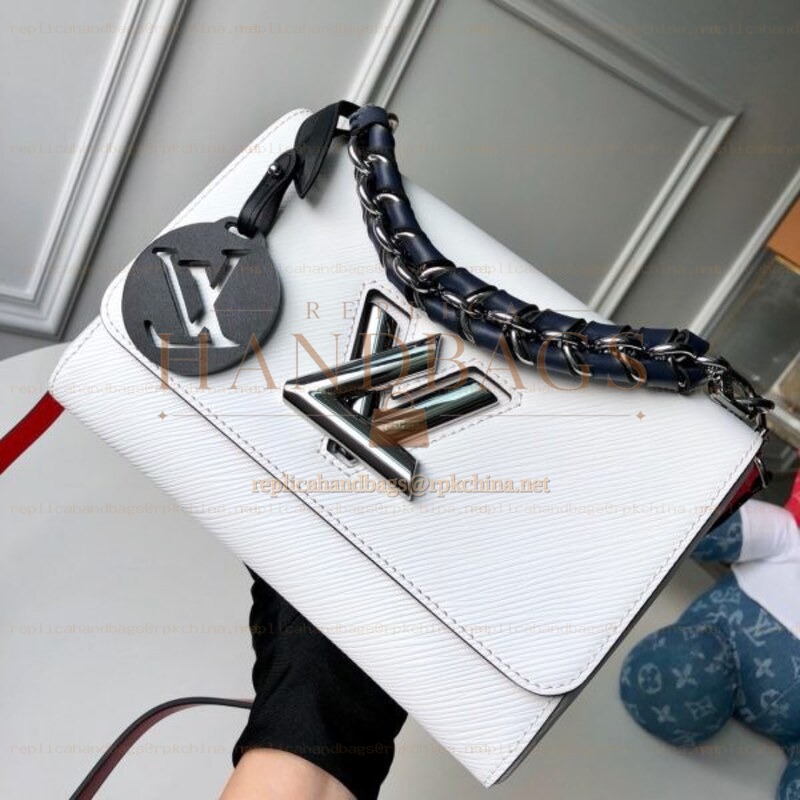 Replica Louis Vuitton Red Oversized LV Twist MM