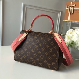 Replica Louis Vuitton Brown Monogram Pink Trim Cluny BB