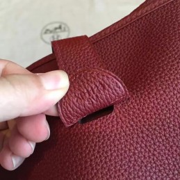 Replica Hermes Burgundy Evelyne 29 Bag