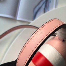 Replica Louis Vuitton Pale Pink Red White Stripe Cluny BB