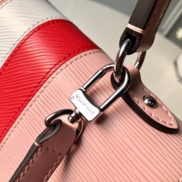 Replica Louis Vuitton Pale Pink Red White Stripe Cluny BB