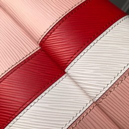 Replica Louis Vuitton Pale Pink Red White Stripe Cluny BB