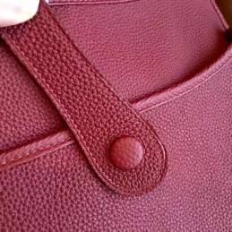 Replica Hermes Burgundy Evelyne 29 Bag