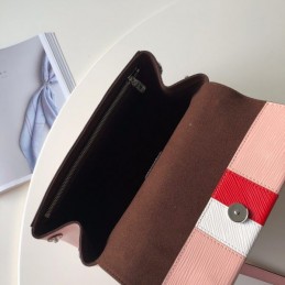 Replica Louis Vuitton Pale Pink Red White Stripe Cluny BB