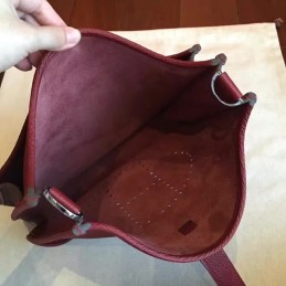 Replica Hermes Burgundy Evelyne 29 Bag