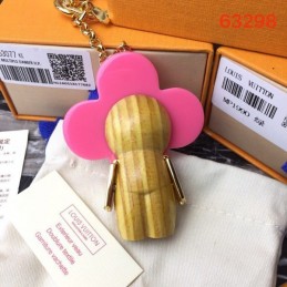 Replica Louis Vuitton Pink Flower Doll Key Holder Charm