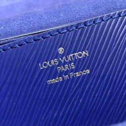 Replica Louis Vuitton Navy Blue Textured Twist MM