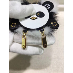 Replica Louis Vuitton Black White Panda Bag Charm