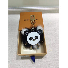Replica Louis Vuitton Black White Panda Bag Charm