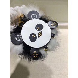 Replica Louis Vuitton Black White Panda Bag Charm
