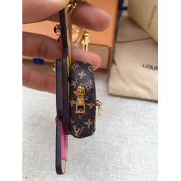 Replica Louis Vuitton Yellow Pink Doll Key Holder Charm