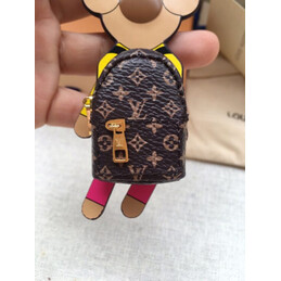 Replica Louis Vuitton Yellow Pink Doll Key Holder Charm