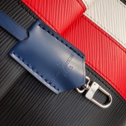 Replica Louis Vuitton Black Red White Stripe Cluny BB