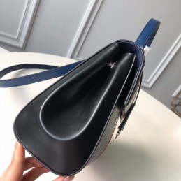 Replica Louis Vuitton Black Red White Stripe Cluny BB