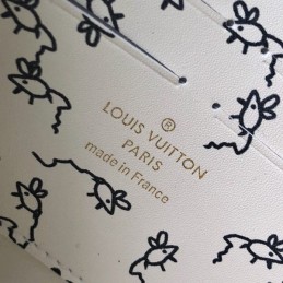 Replica Louis Vuitton Black White Monogram Character Twist Chain Wallet