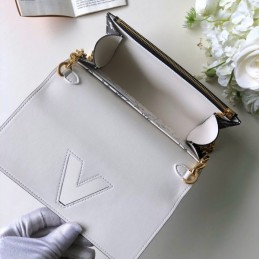 Replica Louis Vuitton Black White Monogram Character Twist Chain Wallet