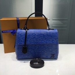 Replica Louis Vuitton Royal Blue Textured Cluny BB