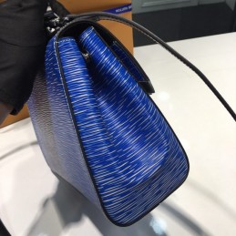 Replica Louis Vuitton Royal Blue Textured Cluny BB