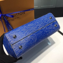 Replica Louis Vuitton Royal Blue Textured Cluny BB