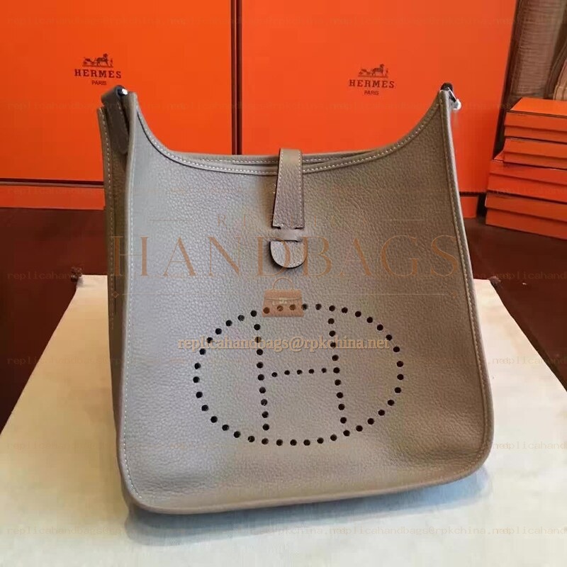 Replica Hermes Taupe Evelyne 29 Bag