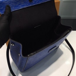 Replica Louis Vuitton Royal Blue Textured Cluny BB