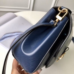 Replica Louis Vuitton Navy Blue Gold Hardware Boccador