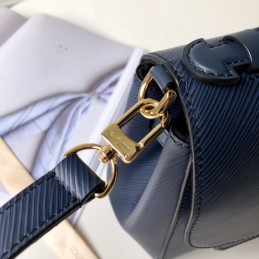 Replica Louis Vuitton Navy Blue Gold Hardware Boccador