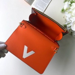 Replica Louis Vuitton Black Red Monogram Character Twist Chain Wallet