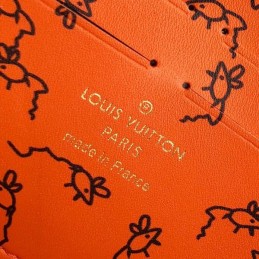 Replica Louis Vuitton Black Red Monogram Character Twist Chain Wallet