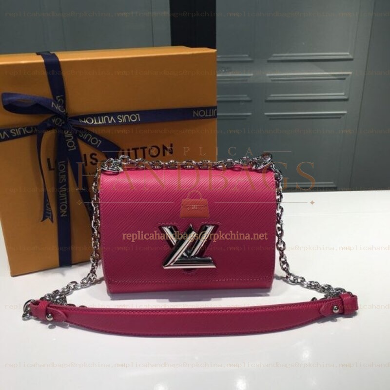 Replica Louis Vuitton Fuchsia Twist MM