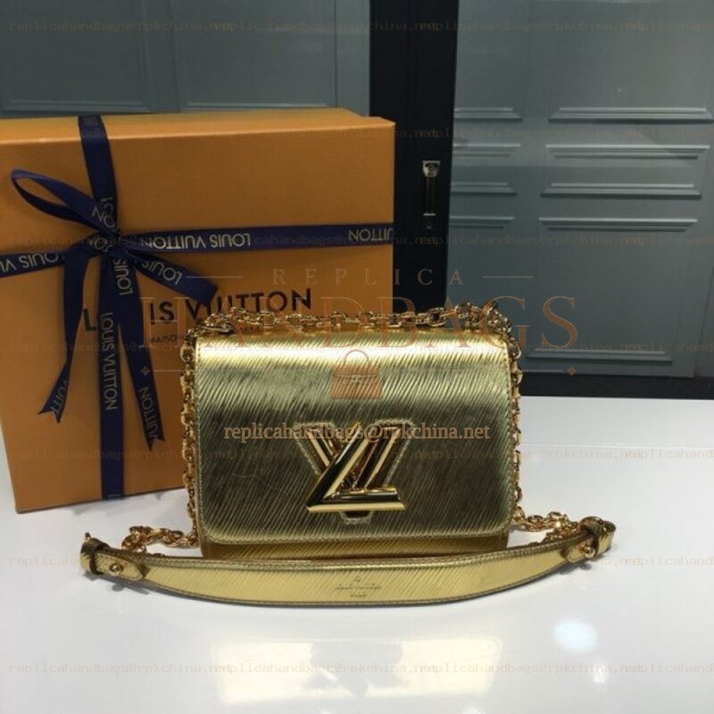 Replica Louis Vuitton Gold Metallic Twist MM