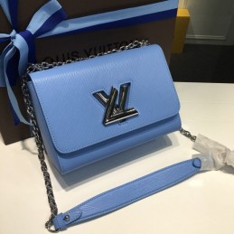 Replica Louis Vuitton Light Blue Twist MM