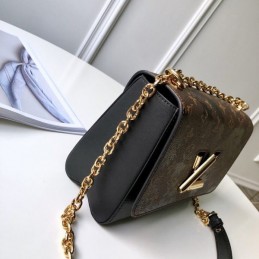 Replica Louis Vuitton Brown Monogram Floral Twist MM